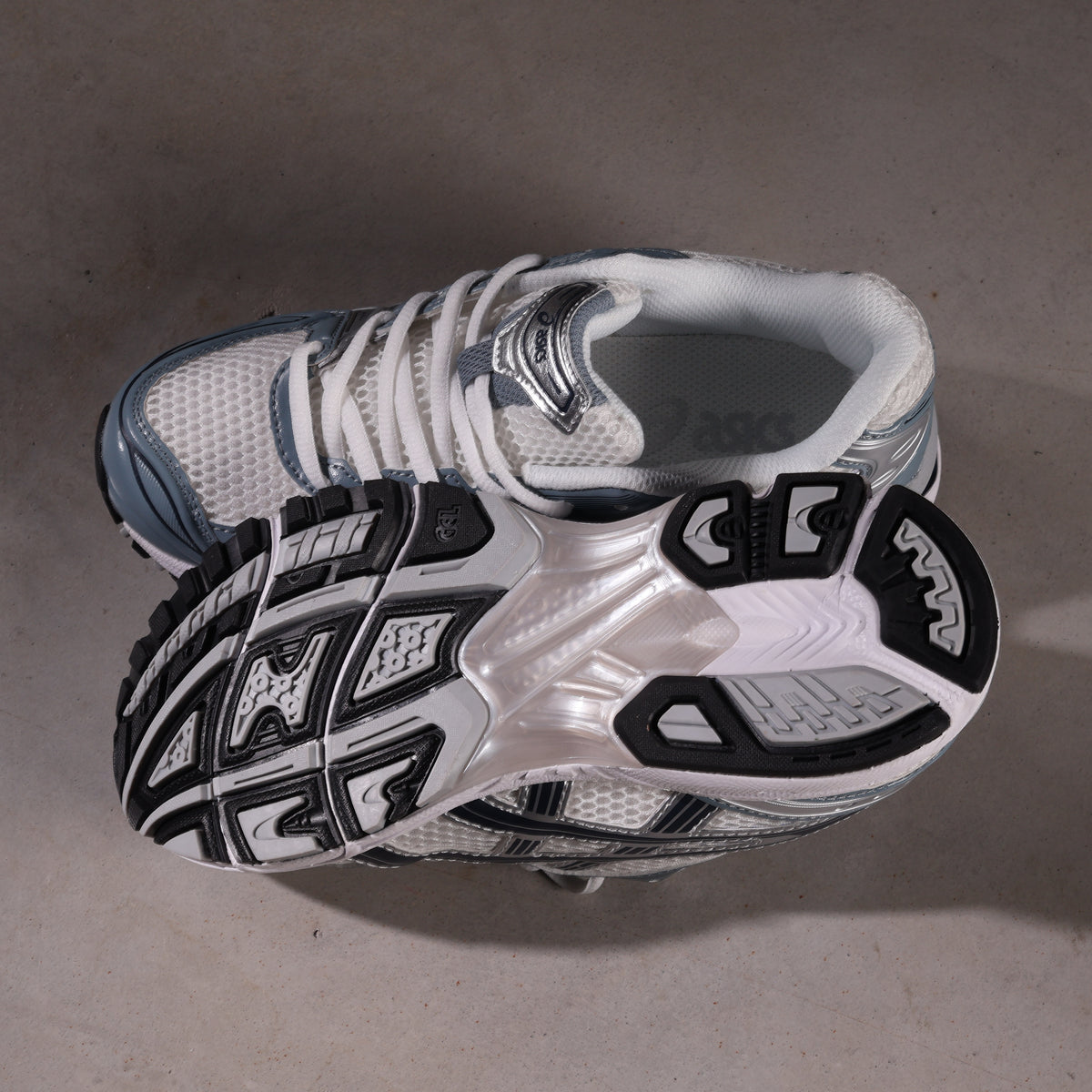 ASICS Gel-Kayano 14 Weiß Fjordgrau