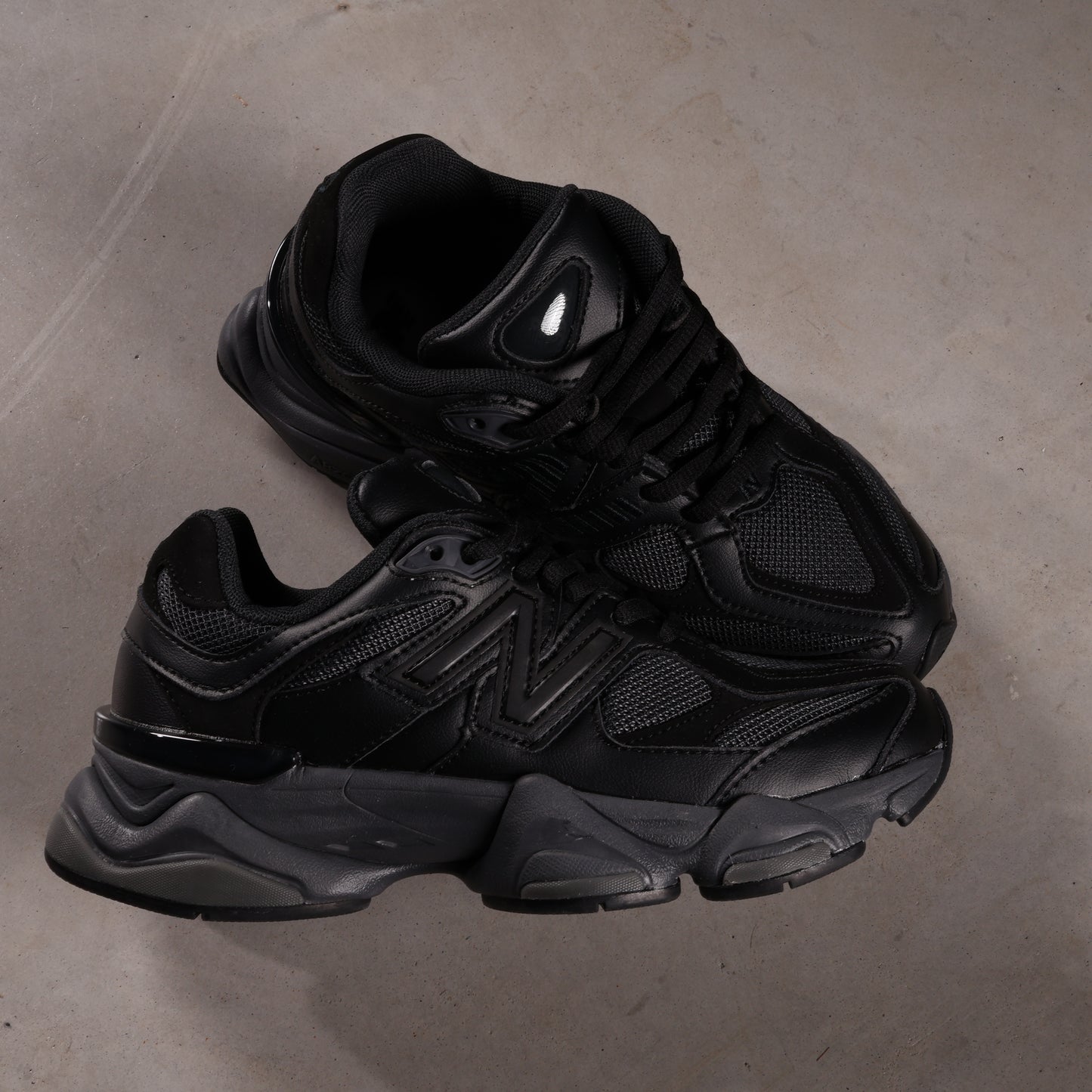 New Balance 9060 Black Leather (SALE)