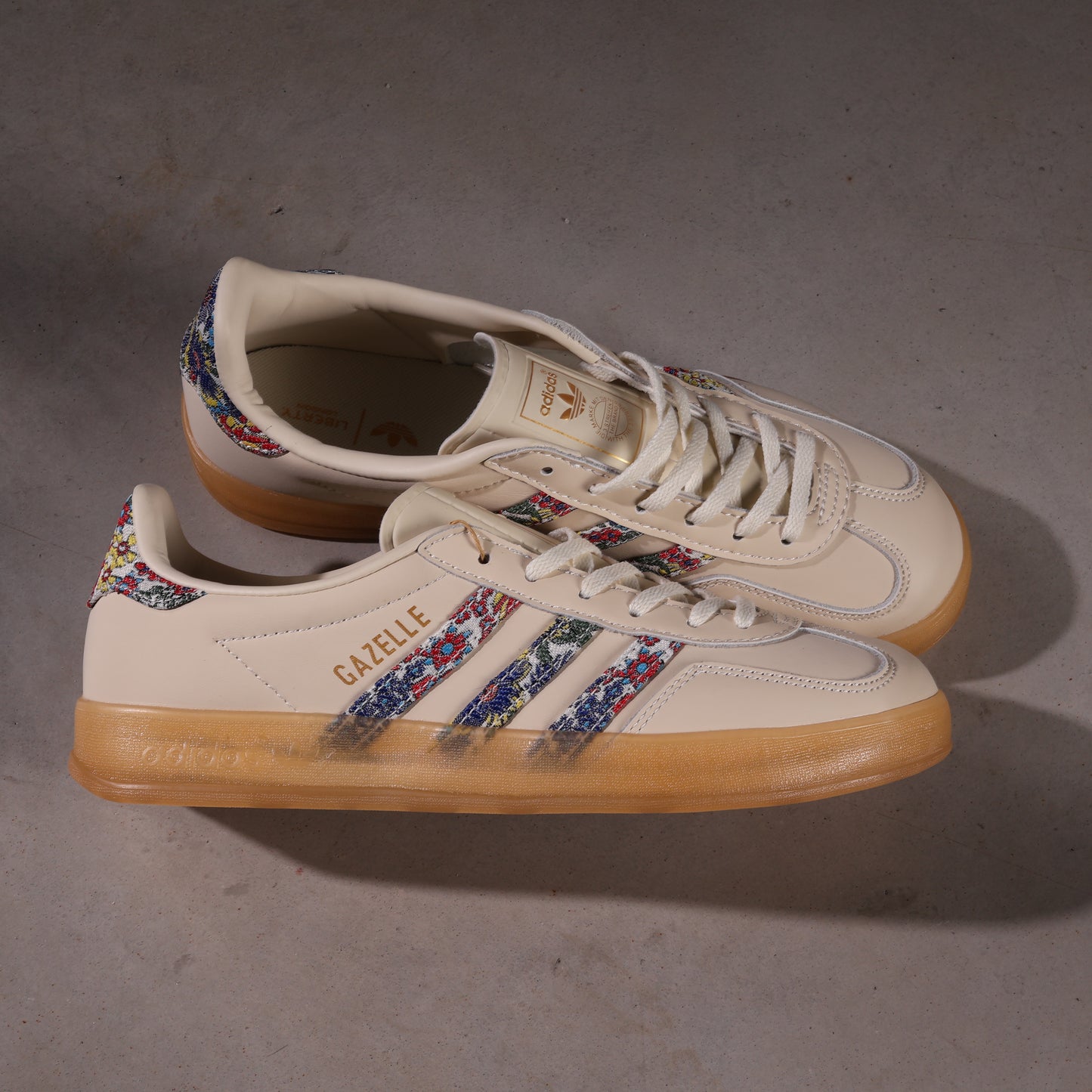 Adidas Gazelle Indoor Liberty London Floral Embroidery Stripes (Women's)