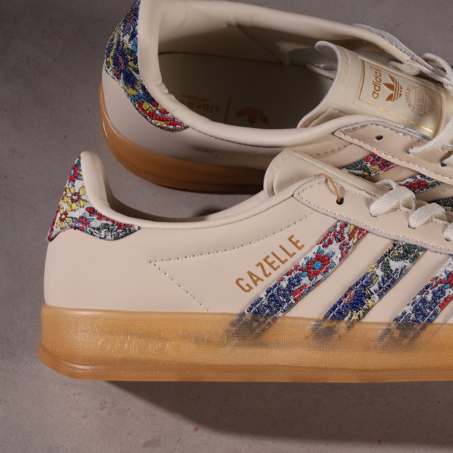 Adidas Gazelle Indoor Liberty London Floral Embroidery Stripes (Women's)