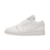 Jordan 1 Low Triple White Tumbled Leather