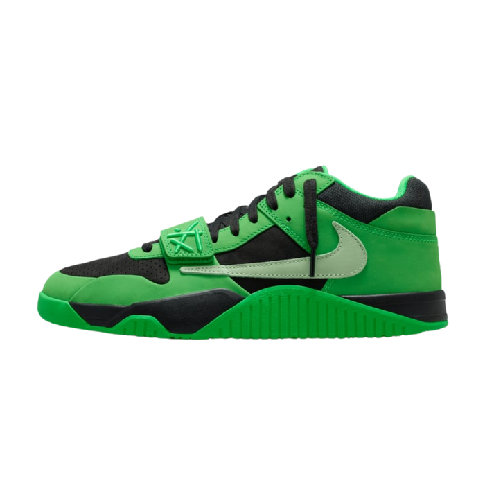 Jordan CJ1 T-Rexx Travis Scott Green Spark zijkant