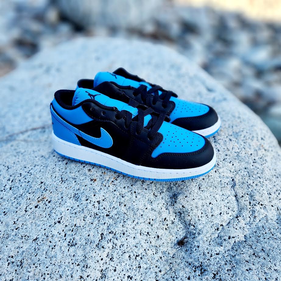 Jordan 1 Low Laser Blue Black
