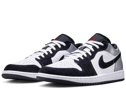 Jordan 1 Low SE White Fire Red Black Matte Silver