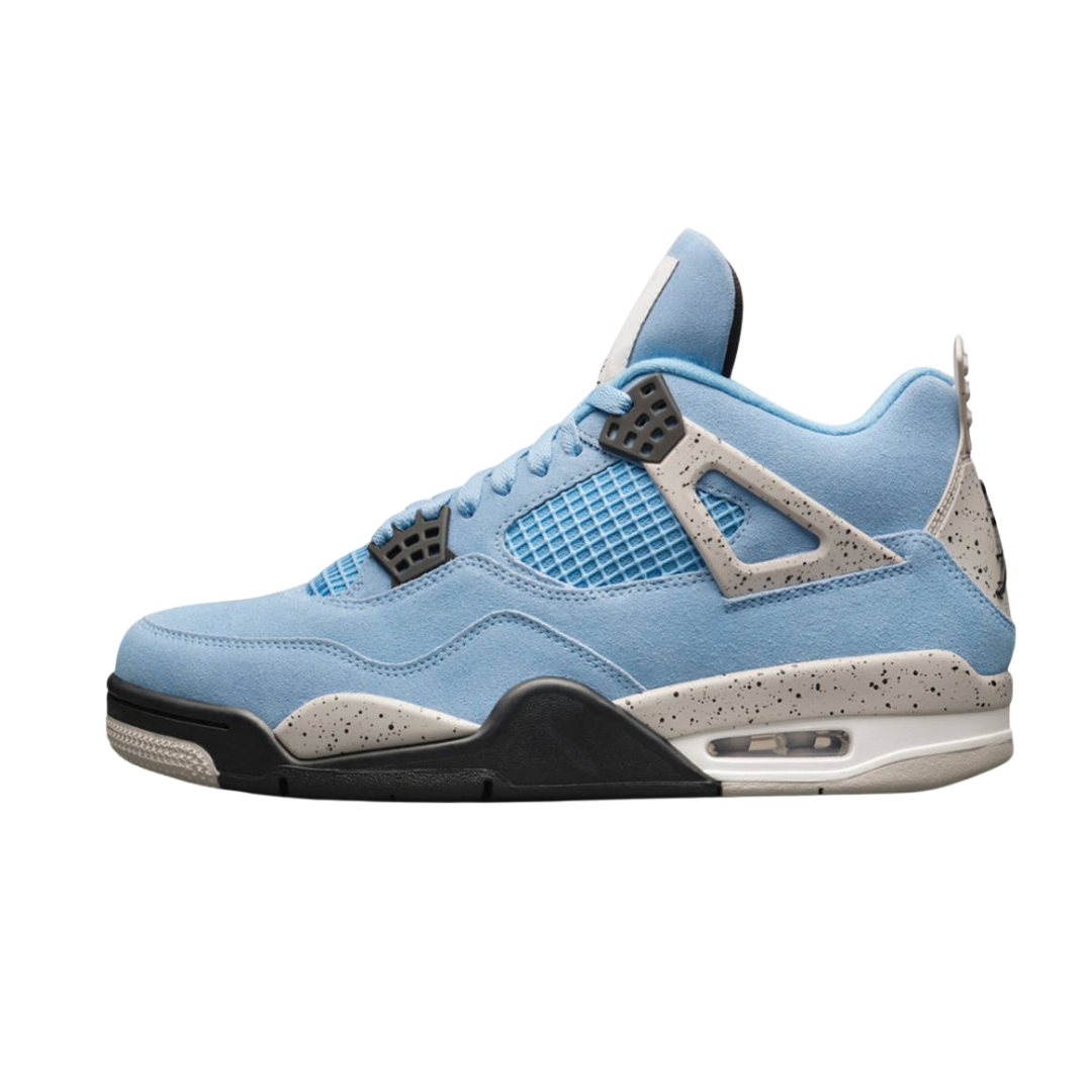 Jordan 4 Retro University Blue zijkant