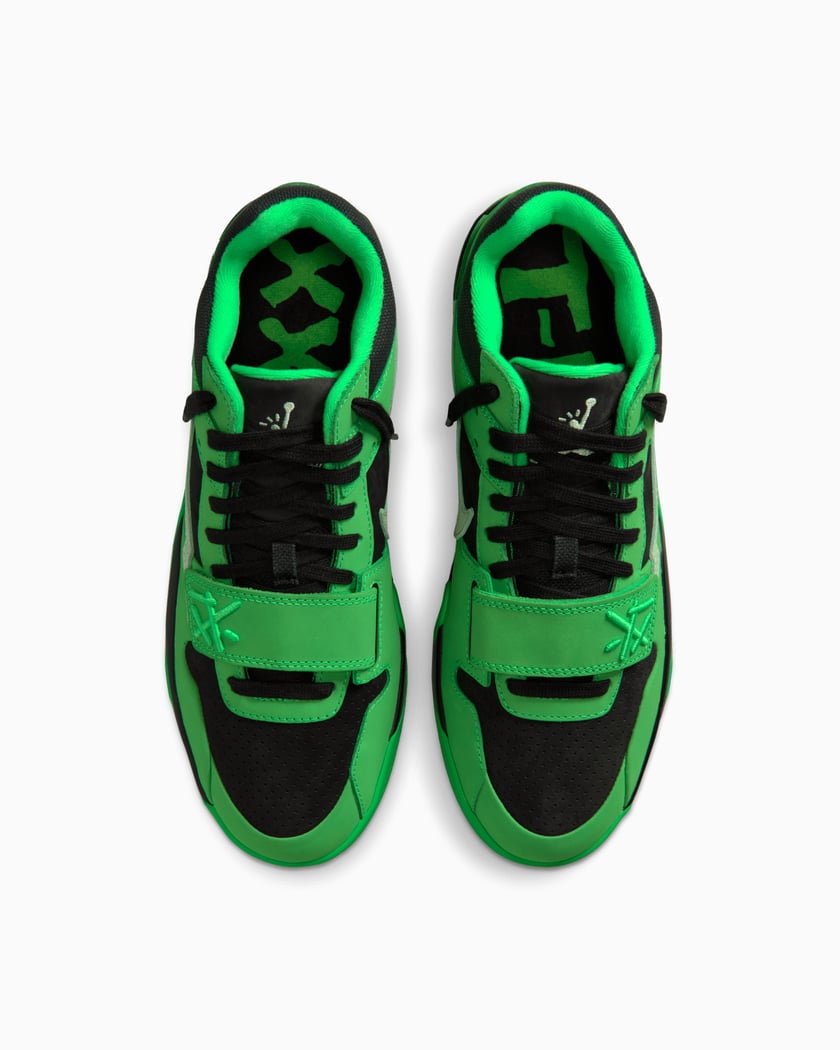 Jordan CJ1 T-Rexx Travis Scott Green Spark detail 6
