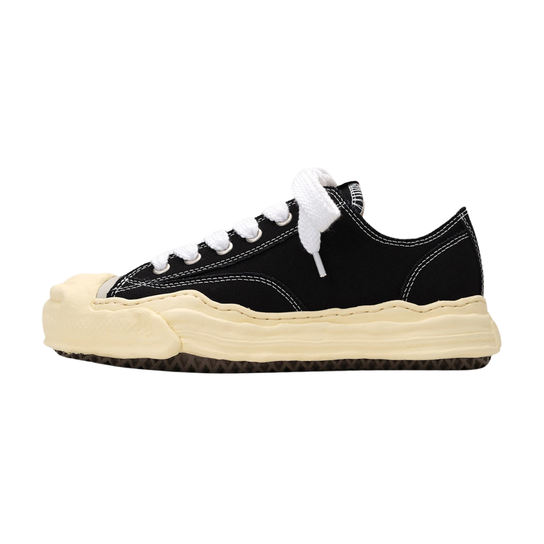 Maison Mihara Yasuhiro Hank Vintage Sohle Canvas Niedrig Schwarz