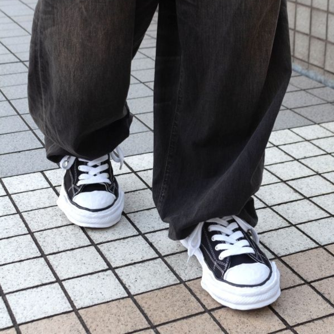 Maison Mihara Yasuhiro Peterson 23 OG Sole Canvas Low Schwarz