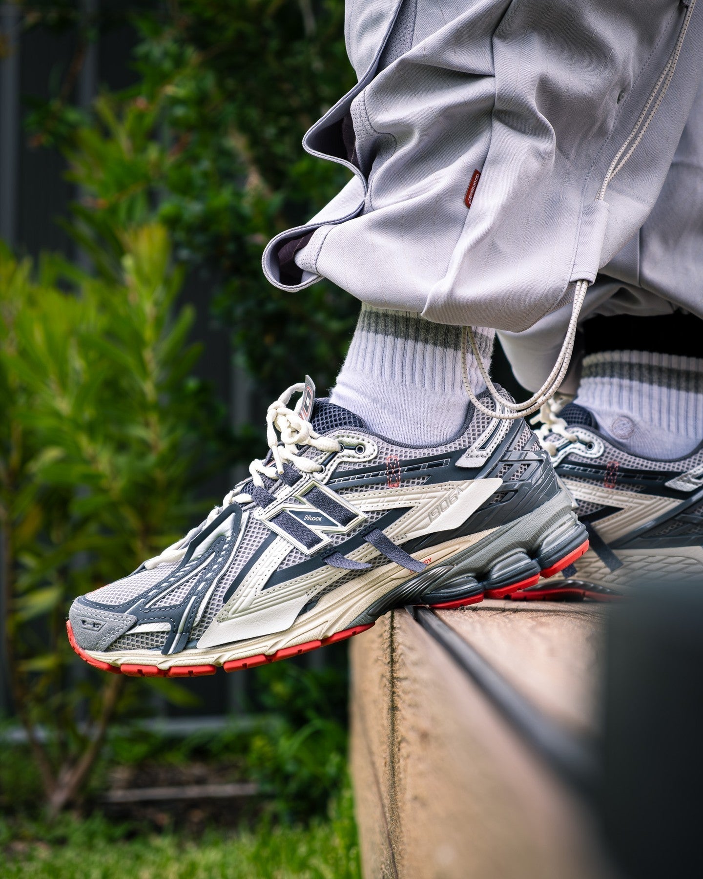 New Balance 1906A Slate Grey Drift Red