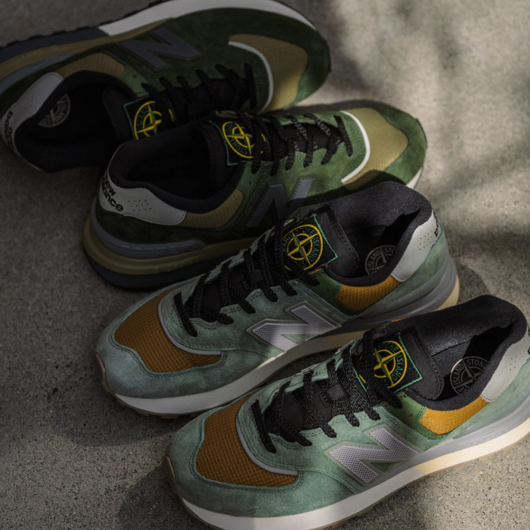 New Balance 574 X Stone Island Legacy Light Green