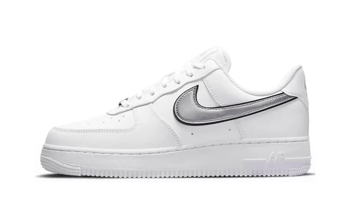 Nike Air Force 1 Low Essential Weiß Metallic Silber