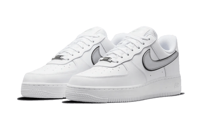 Nike Air Force 1 Low Essential Weiß Metallic Silber