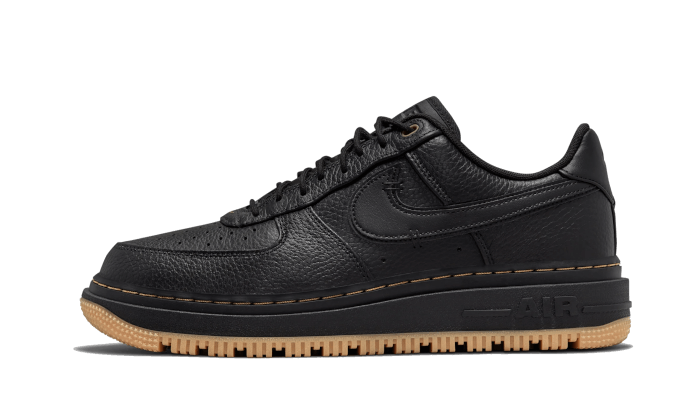 Nike Air Force 1 Low Luxe Schwarzer Gummi