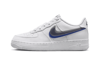 Nike Air Force 1 Low Impact Next Nature Doppel-Swoosh Weiß Schwarz Blau