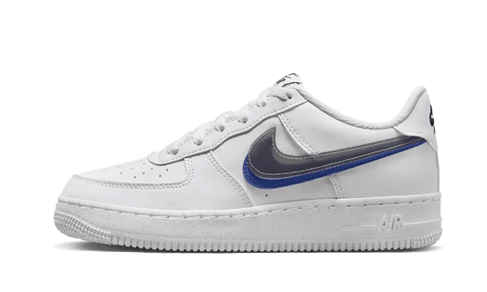 Nike Air Force 1 Low Impact Next Nature Doppel-Swoosh Weiß Schwarz Blau