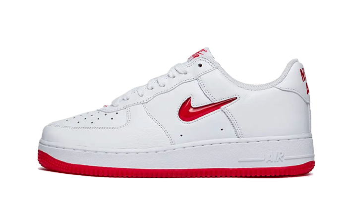 Nike Air Force 1 Low '07 Retro Farbe des Monats Jewel Swoosh University Red