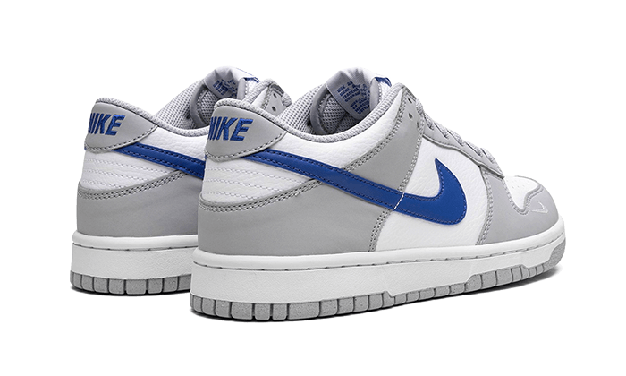 Nike Dunk Low Mini Swoosh Wolf Grau Game Royal
