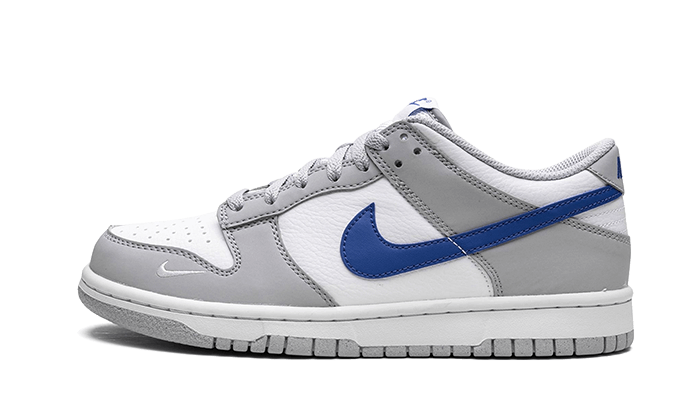 Nike Dunk Low Mini Swoosh Wolf Grau Game Royal