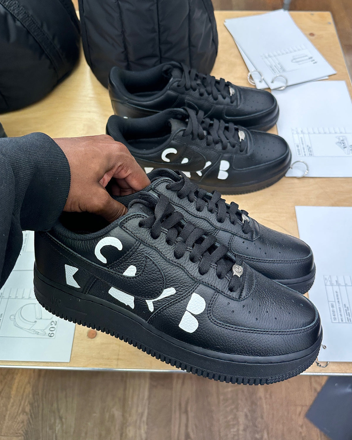 Nike Air Force 1 Low Retro SP SCHWARZ Comme des Garçons Schwarz