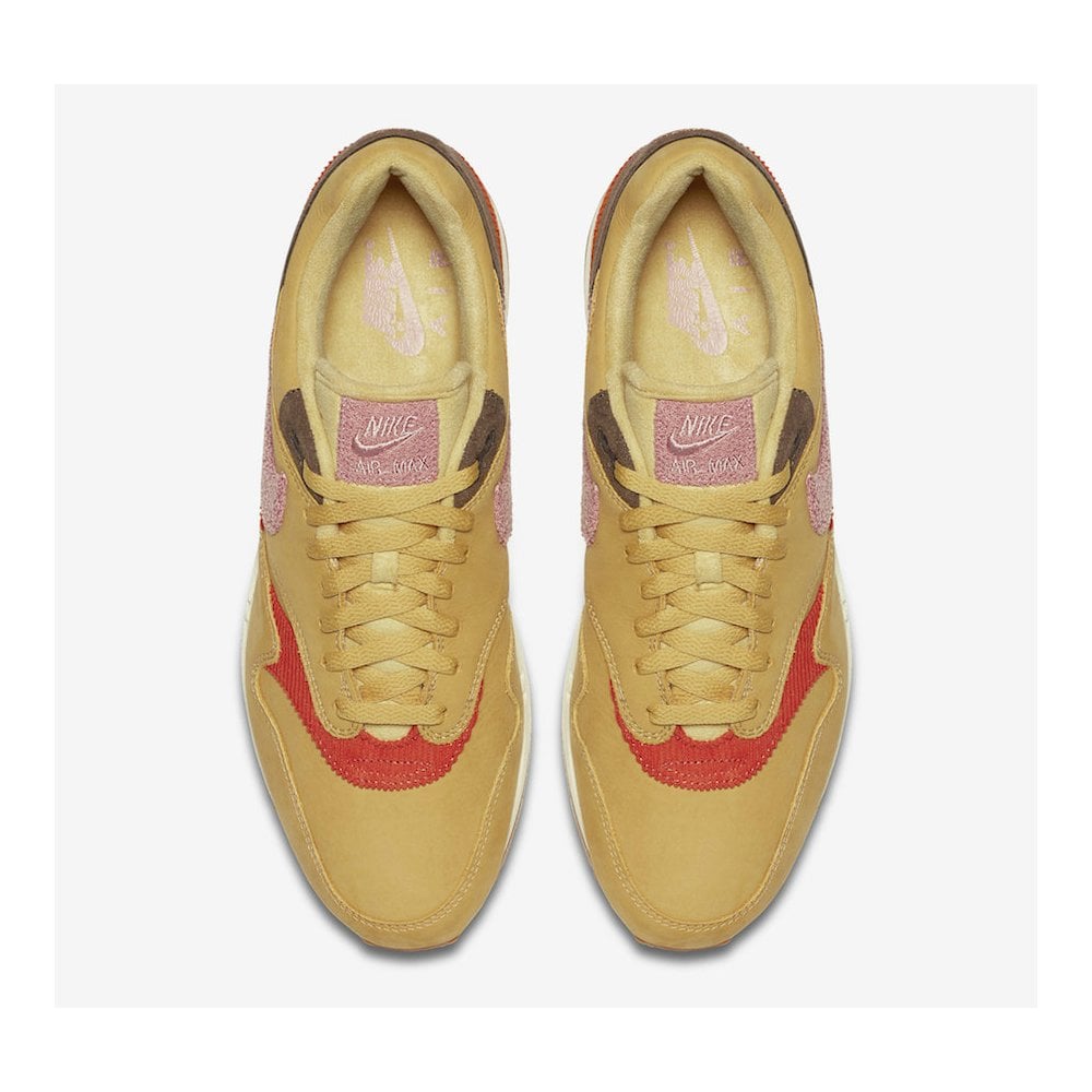 Nike Air Max 1 Crepe Wheat Gold Rust Pink