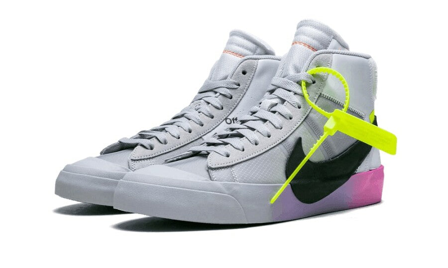 Nike Blazer Mid Off-White Wolf Grey Serena Queen detail 3