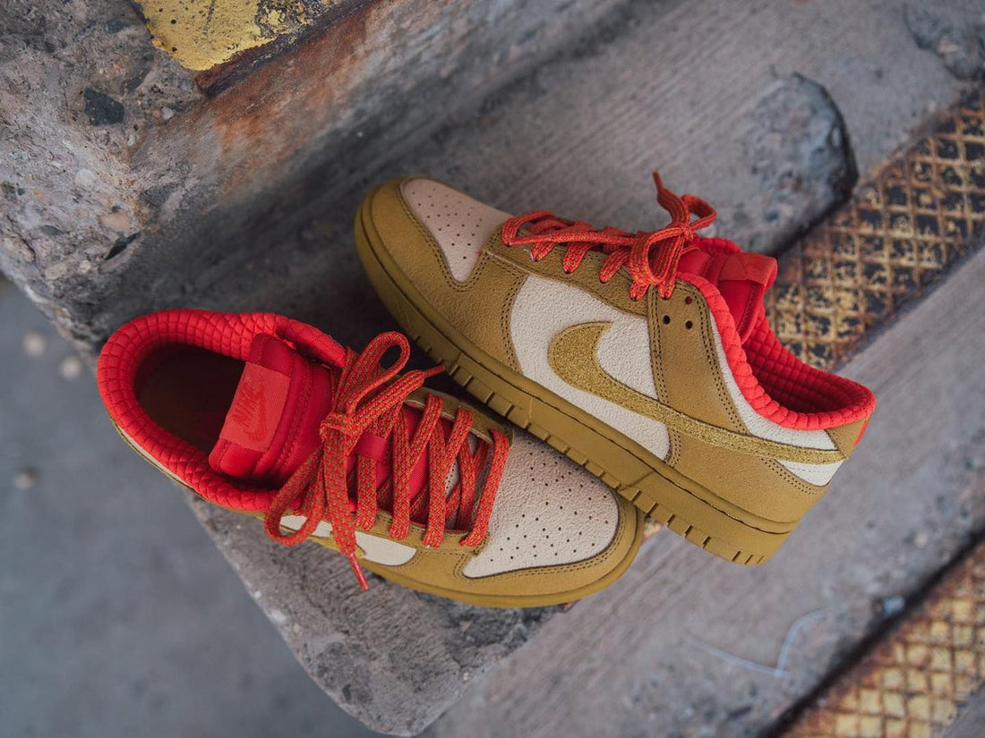 Nike Dunk Low Bronzine Sesame Picante Red