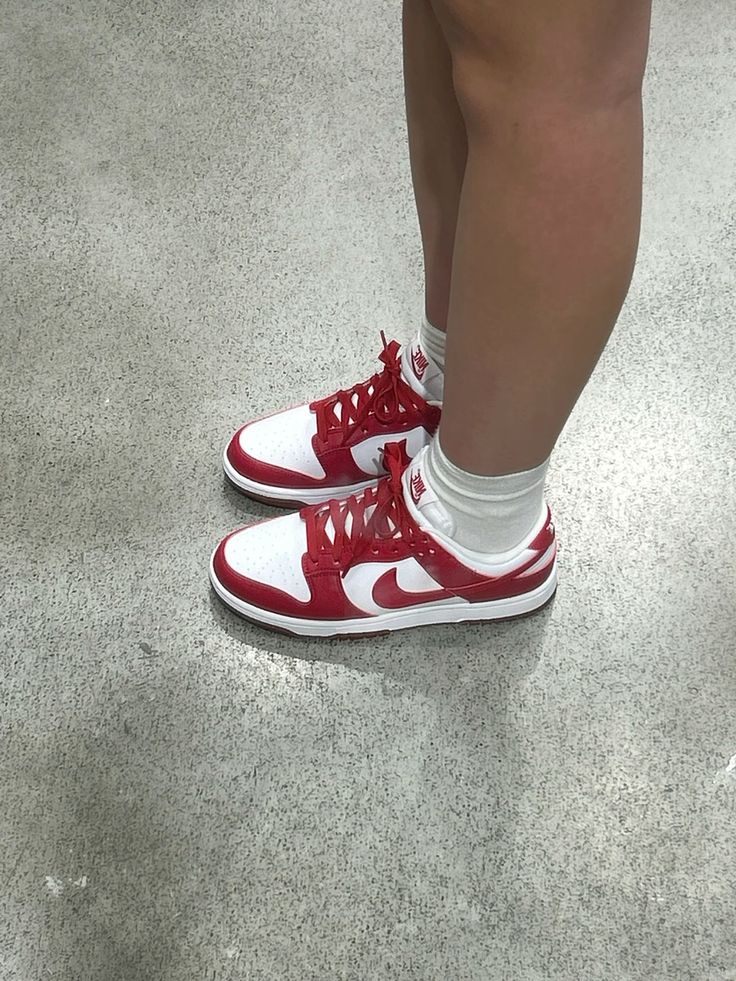 Nike Dunk Low White Gym Red Next Nature