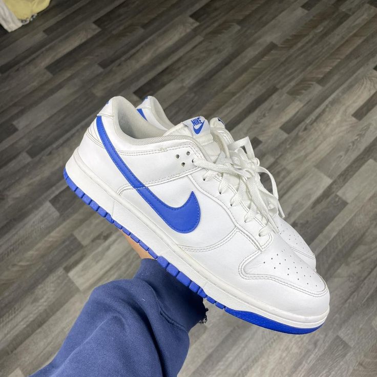 Nike Dunk Low Weiß Hyper Royal