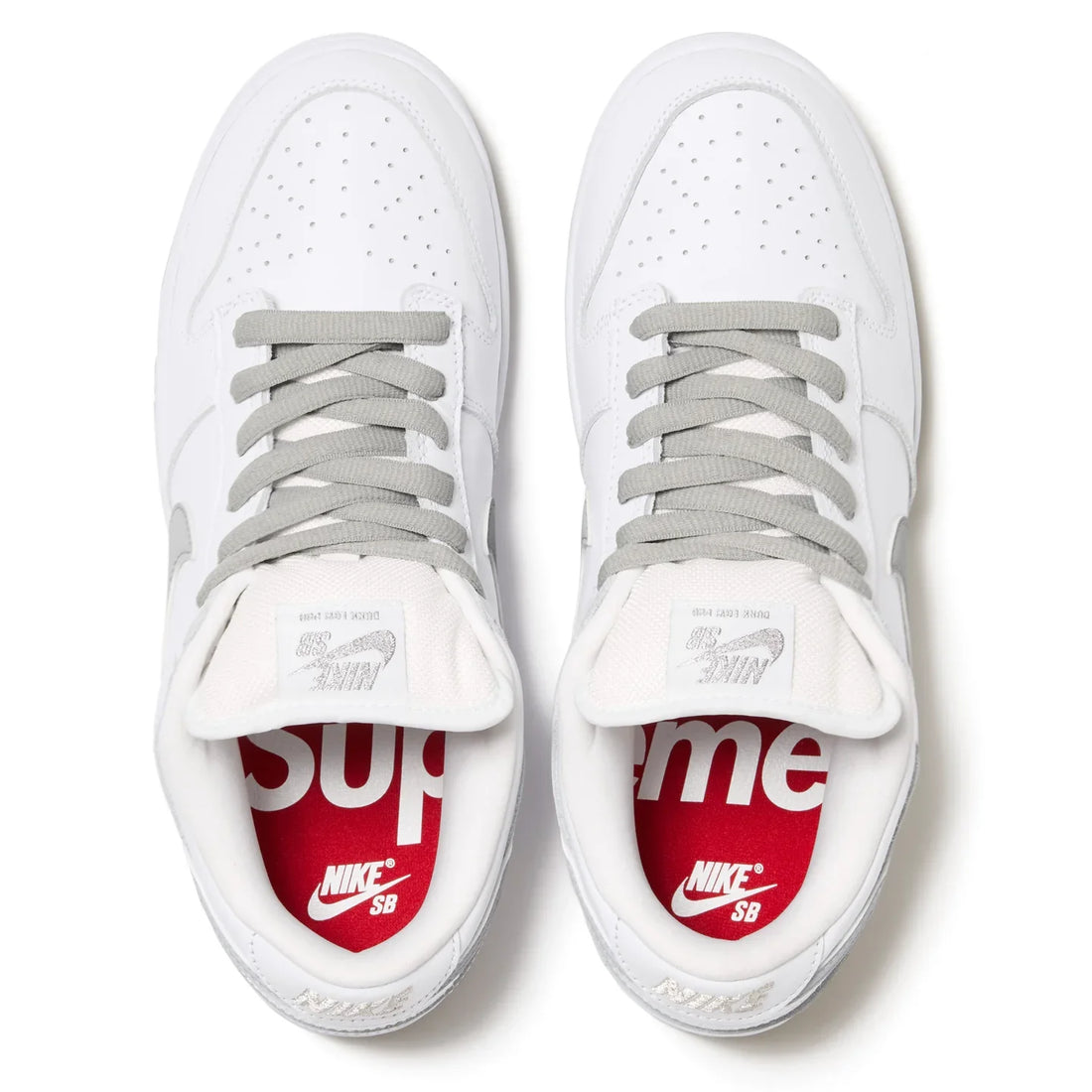 Nike SB Dunk Low Supreme 94 White Metallic Silver (SALE)