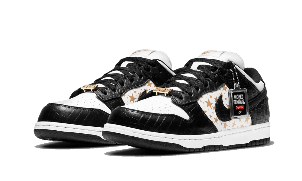 Nike SB Dunk Low Supreme Stars Schwarz