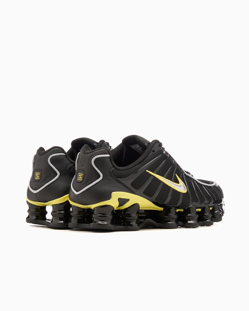 Nike Shox TL Black Dynamic Yellow Metallic Silver