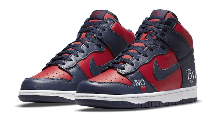 Nike SB Dunk High Supreme By Any Means Marineblau