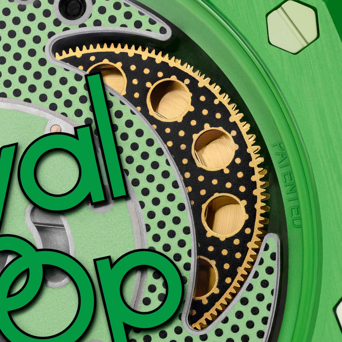 Swatch x Audemars Piguet Bioceramic Royal Pop Green Eight detail 6