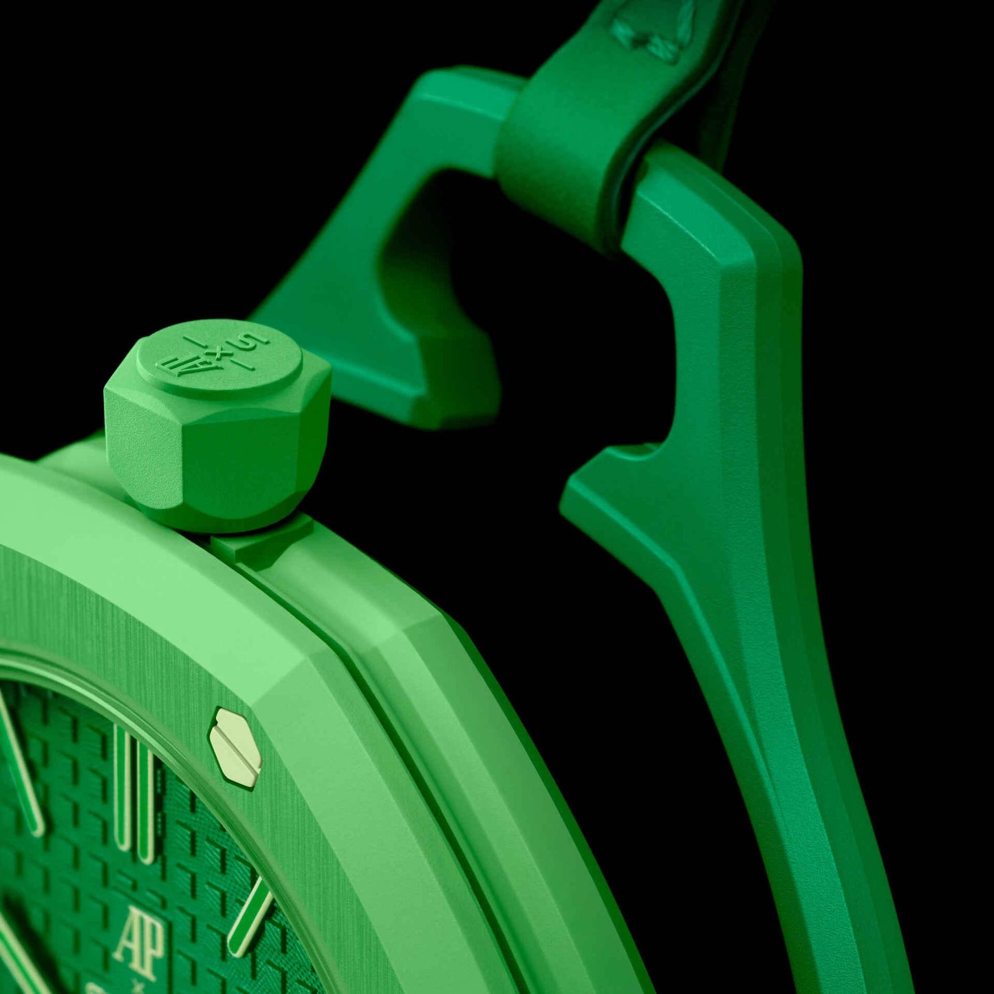 Swatch x Audemars Piguet Bioceramic Royal Pop Green Eight detail 7