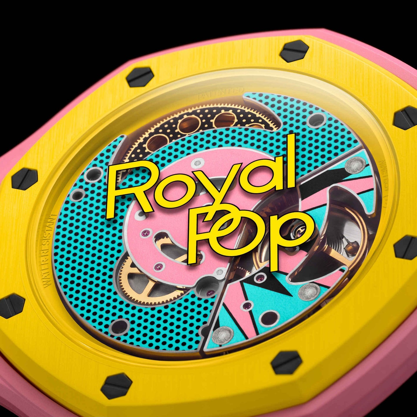 Swatch x Audemars Piguet Bioceramic Royal Pop Savonnette Otg Roz detail 4