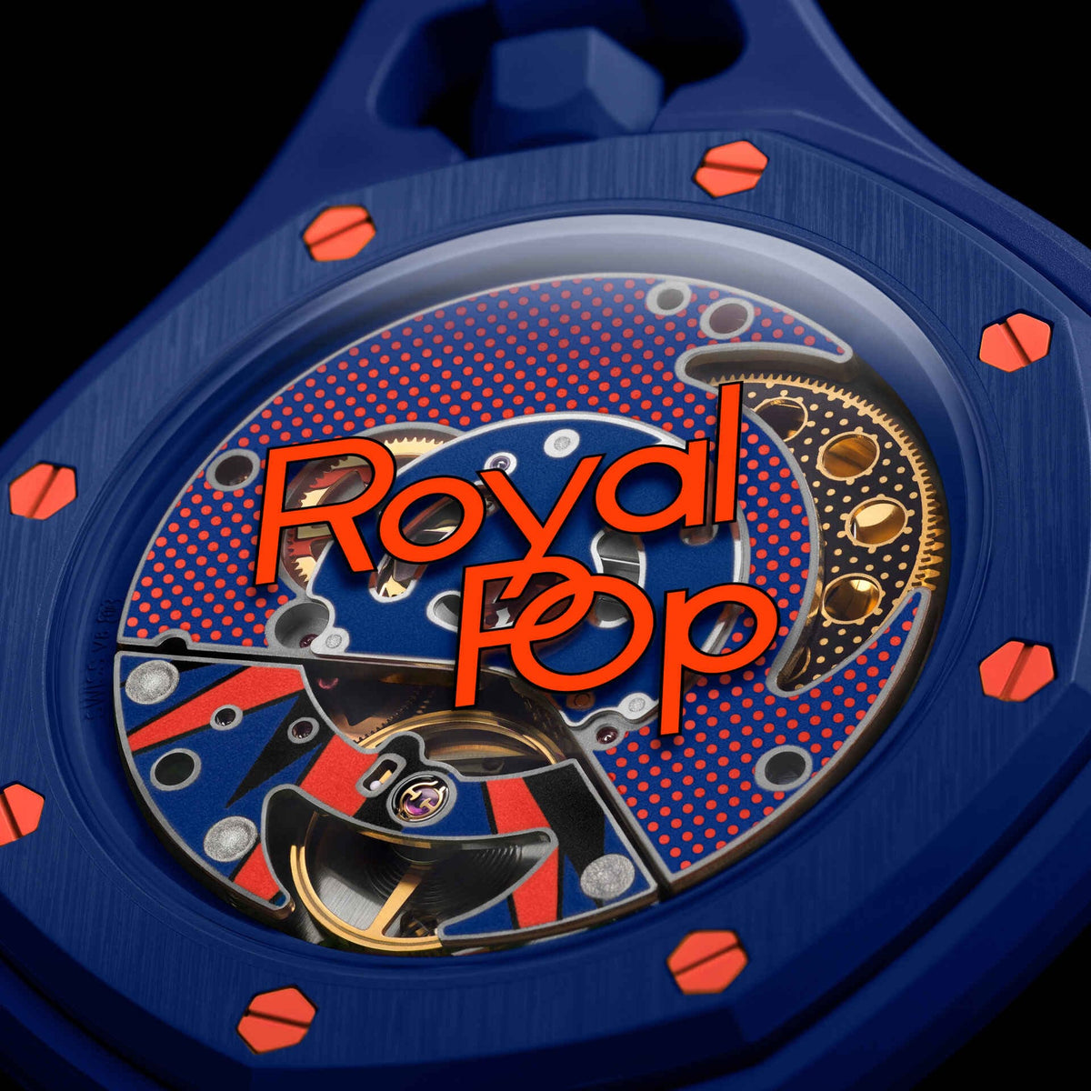 Swatch x Audemars Piguet Bioceramic Royal Pop Orenji Hachi detail 4