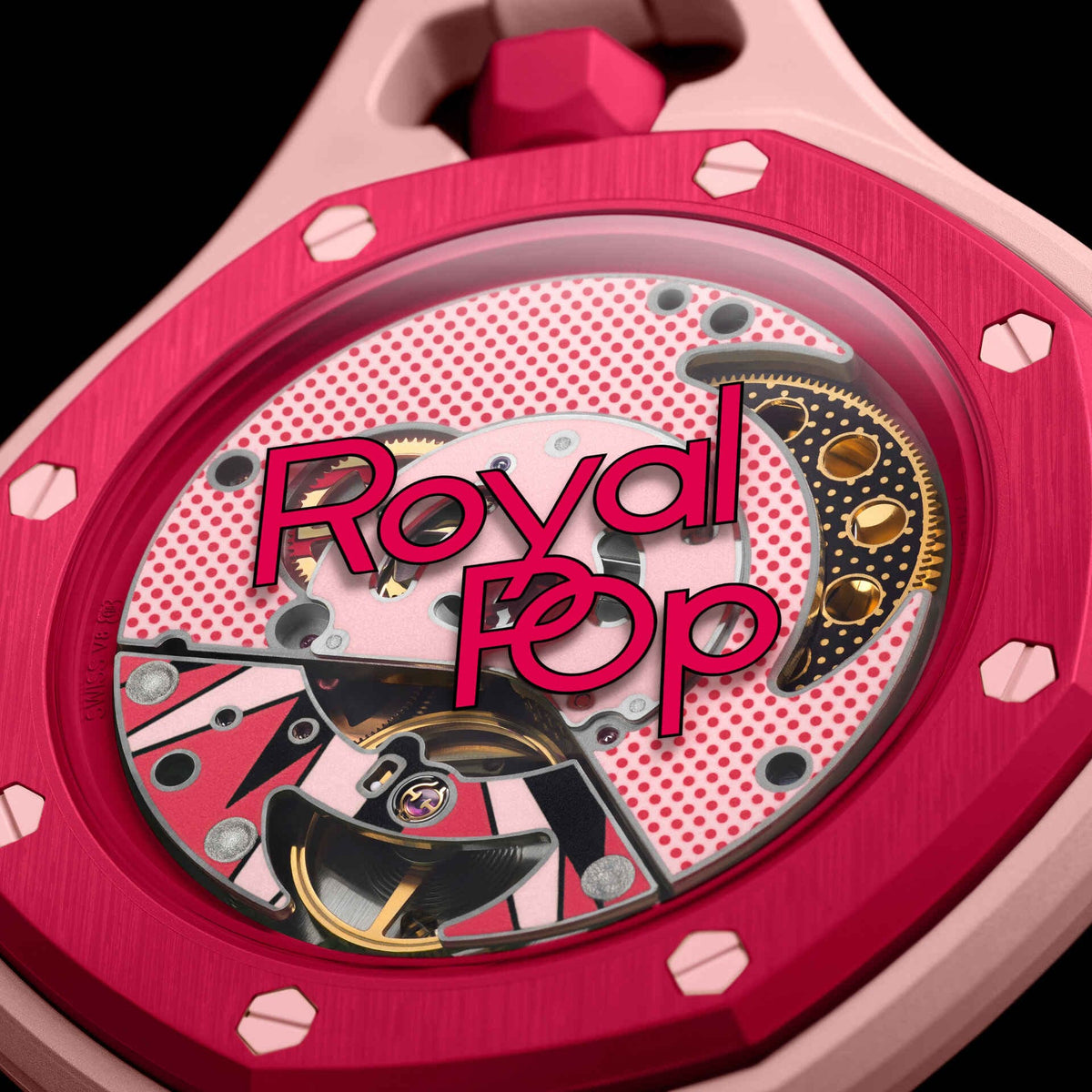 Swatch x Audemars Piguet Bioceramic Royal Pop Otto Rosso detail 4