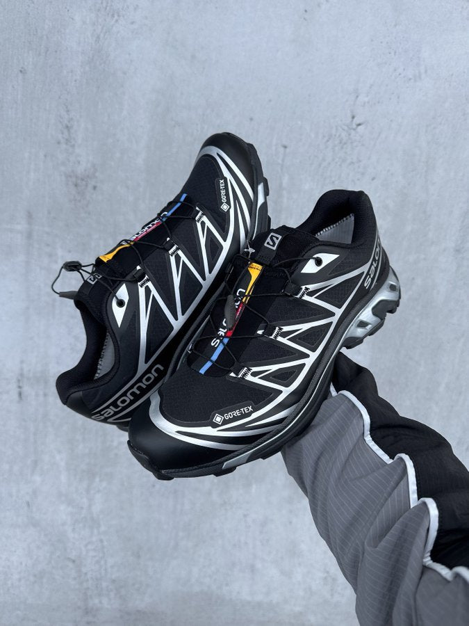 Salomon XT-6 Gore-Tex Black Silver detail 2