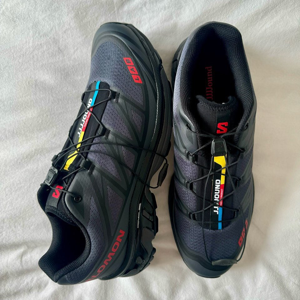 Salomon XT-6 JJJJound Black Fiery Red detail 2