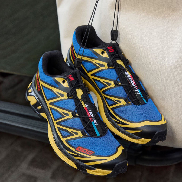 Salomon XT-6 JJJJound Nautical Blue Lemon detail 2