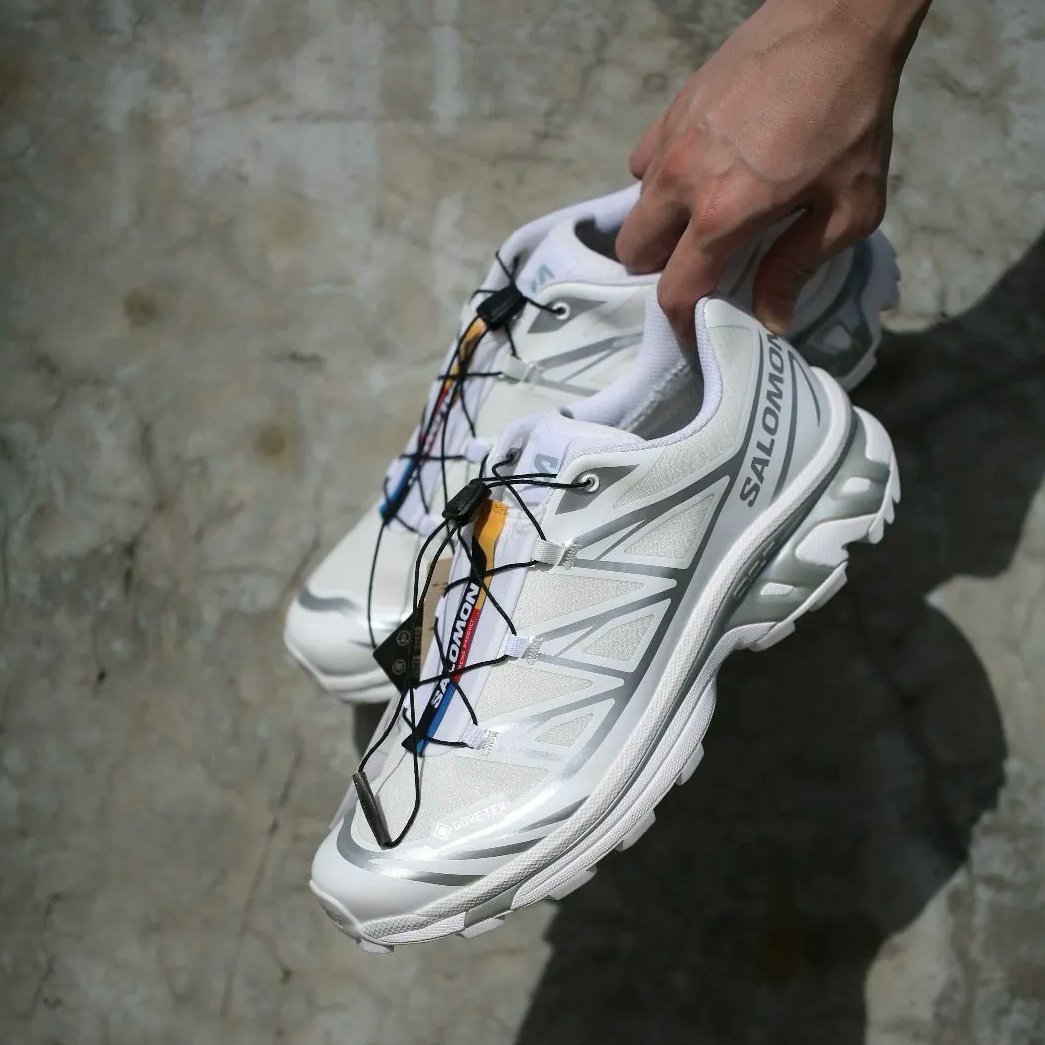 Salomon XT-6 White/Ftw Silver detail 2