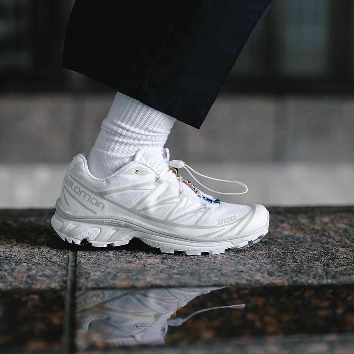 Salomon XT-6 White Lunar Rock detail 2