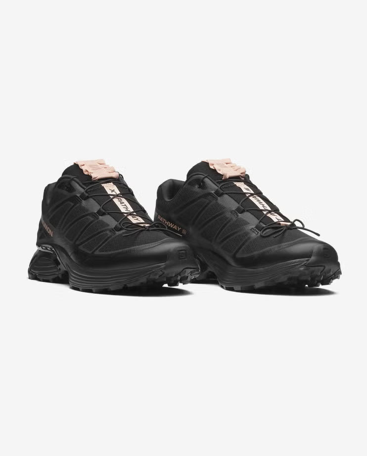 Salomon XT-Pathway 2 Satin Black Mahogany Rose detail 3