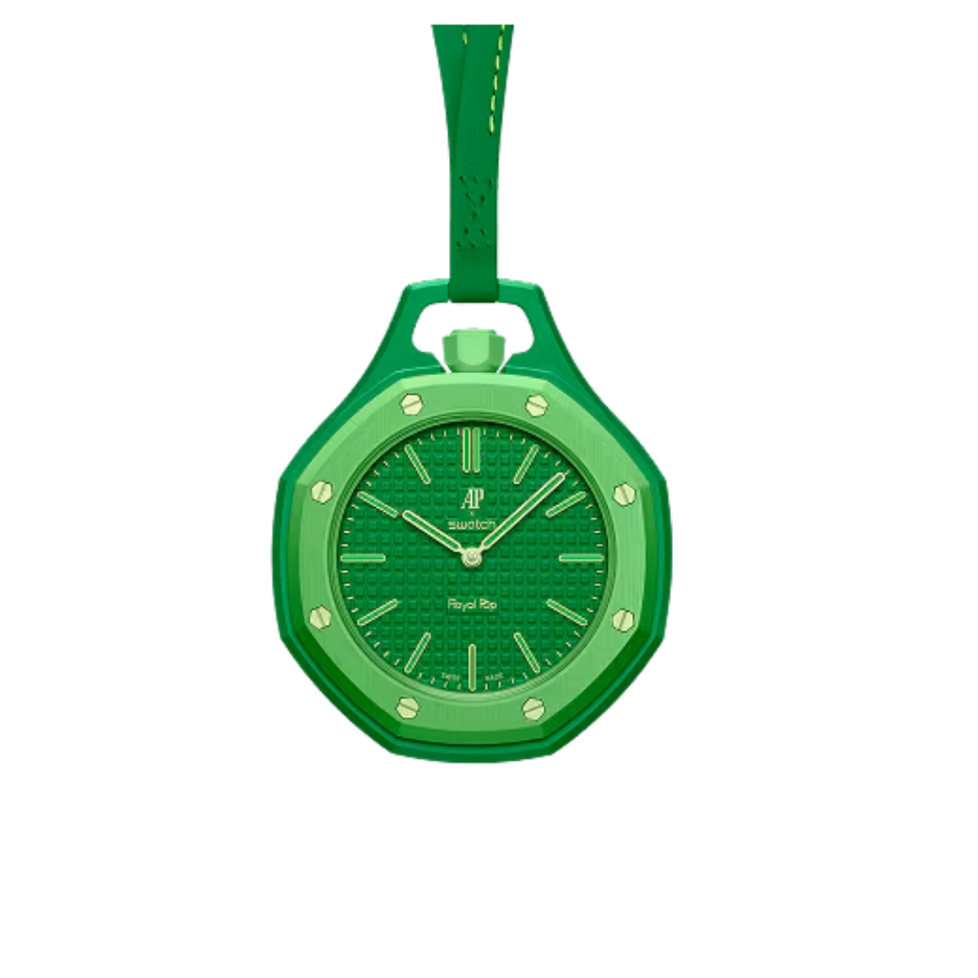 Swatch x Audemars Piguet Bioceramic Royal Pop Green Eight zijkant
