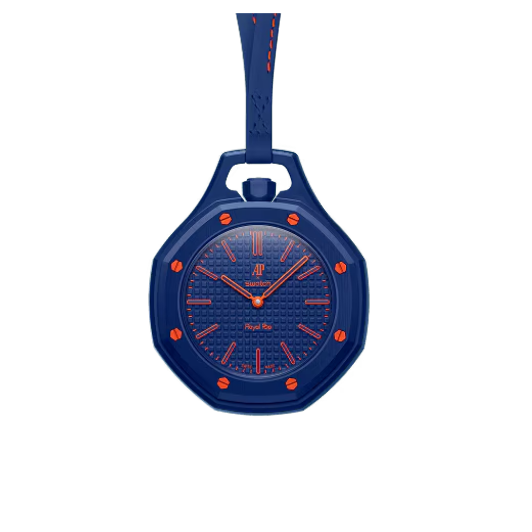 Swatch x Audemars Piguet Bioceramic Royal Pop Orenji Hachi zijkant