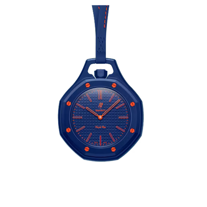 Swatch x Audemars Piguet Bioceramic Royal Pop Orenji Hachi zijkant