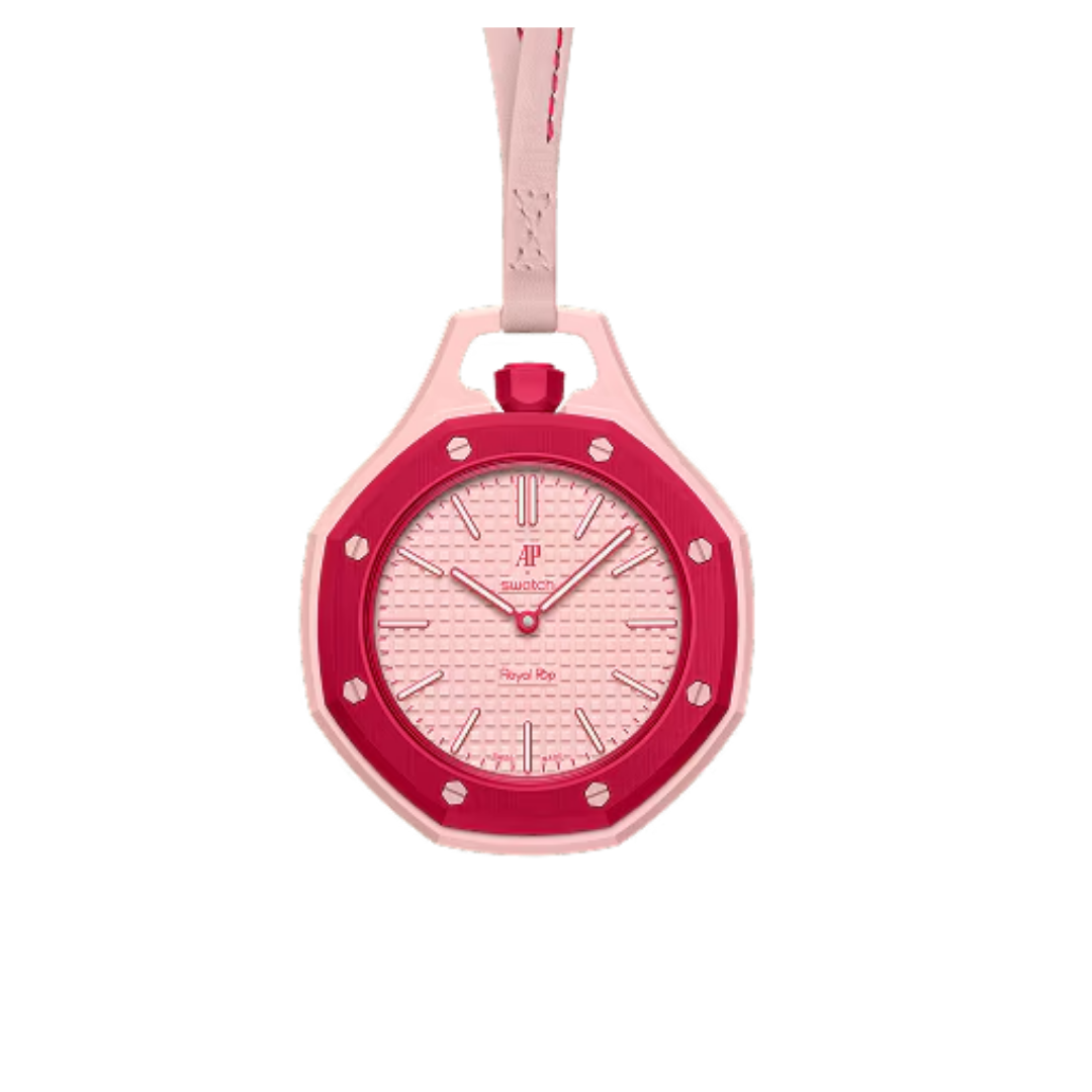 Swatch x Audemars Piguet Bioceramic Royal Pop Otto Rosso zijkant
