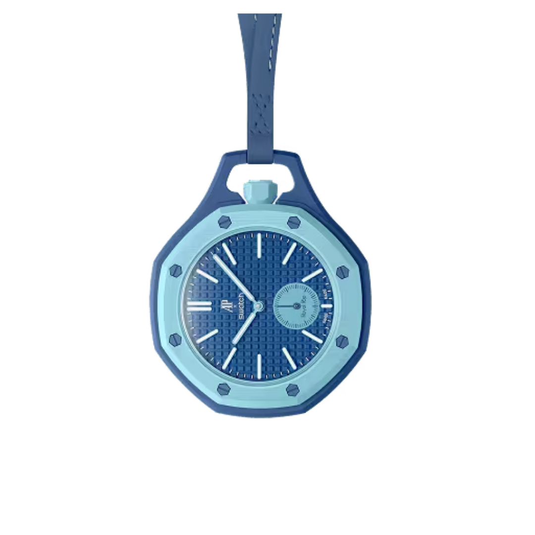 Swatch x Audemars Piguet Bioceramic Royal Pop Savonnette Lan Ba zijkant