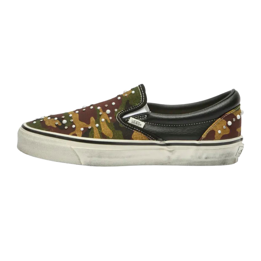Vans LX Classic Slip-On 98 Pearlized Pack Camo Black zijkant