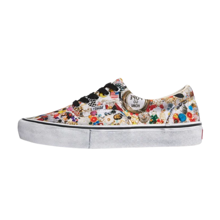 Vans Era Supreme x Mike Kelley White zijkant